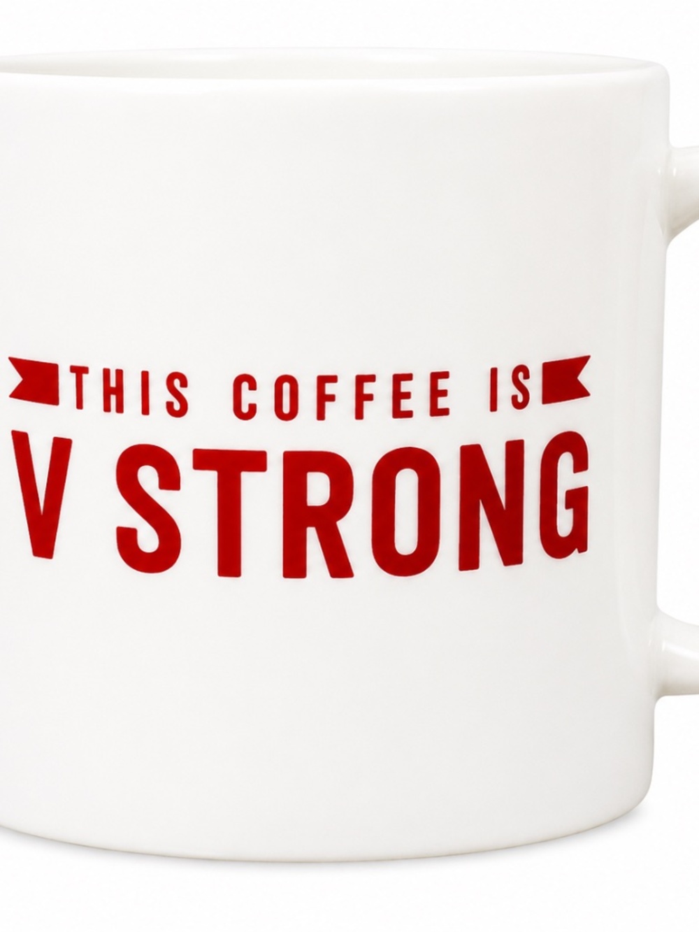 Room Essentials V Strong Coffee Mug 16 oz